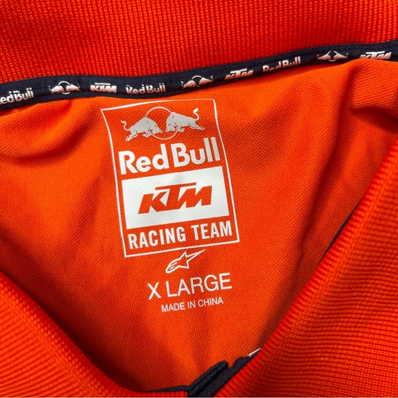 KTM Red Bull Amateur Racing Polo Racing Team in Blue Orange - Picture 5 of 6